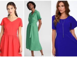 Colors of dresses for brunettes