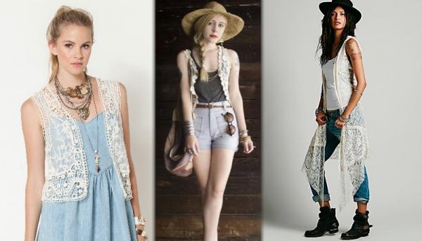 How to wear a lace vest