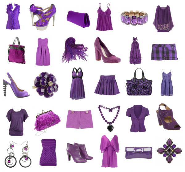 Ideas to dress in purple