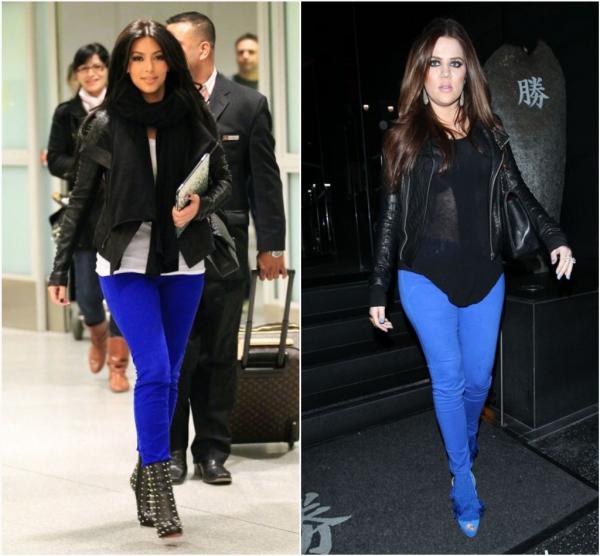 What colors to combine with electric blue pants